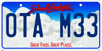 SD license plate 0TAM33