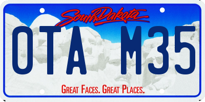 SD license plate 0TAM35
