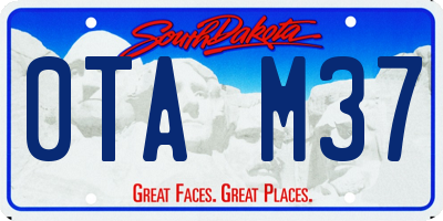 SD license plate 0TAM37