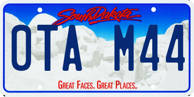 SD license plate 0TAM44