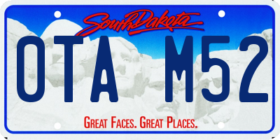 SD license plate 0TAM52