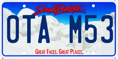 SD license plate 0TAM53