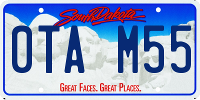 SD license plate 0TAM55