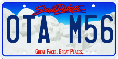 SD license plate 0TAM56