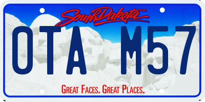 SD license plate 0TAM57