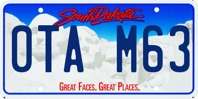 SD license plate 0TAM63