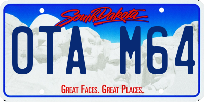 SD license plate 0TAM64