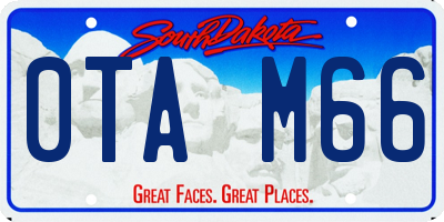 SD license plate 0TAM66