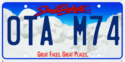SD license plate 0TAM74