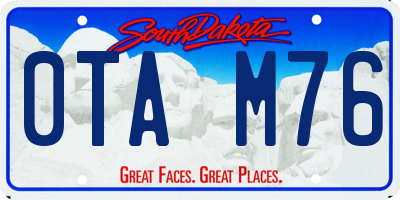 SD license plate 0TAM76