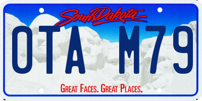 SD license plate 0TAM79