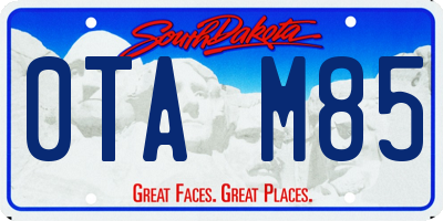 SD license plate 0TAM85