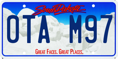 SD license plate 0TAM97