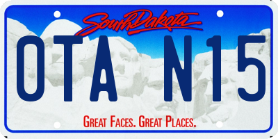 SD license plate 0TAN15