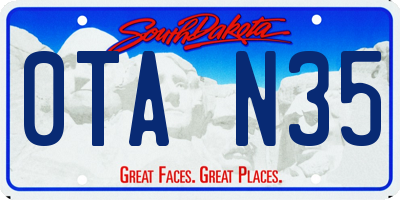 SD license plate 0TAN35