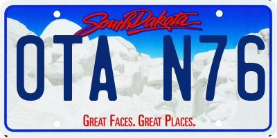 SD license plate 0TAN76