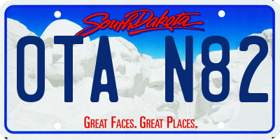 SD license plate 0TAN82