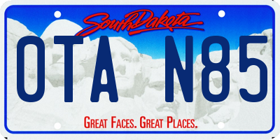 SD license plate 0TAN85