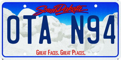 SD license plate 0TAN94