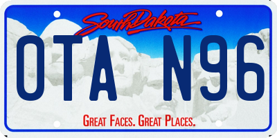 SD license plate 0TAN96