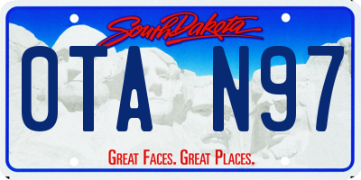 SD license plate 0TAN97