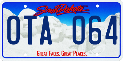 SD license plate 0TAO64