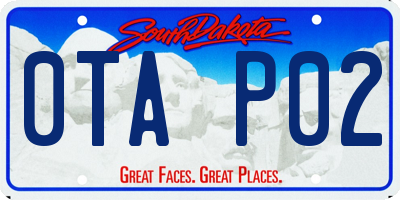 SD license plate 0TAP02