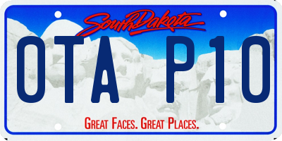 SD license plate 0TAP10