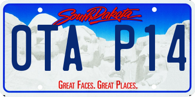 SD license plate 0TAP14