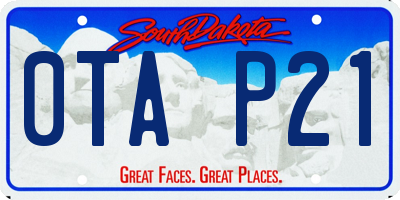 SD license plate 0TAP21