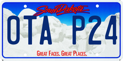SD license plate 0TAP24