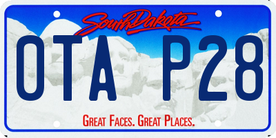 SD license plate 0TAP28