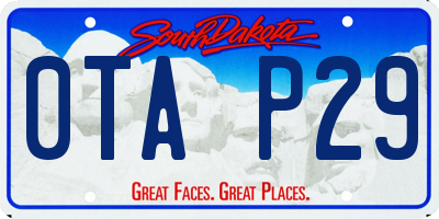 SD license plate 0TAP29