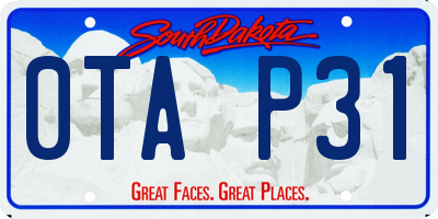 SD license plate 0TAP31