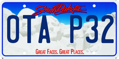 SD license plate 0TAP32
