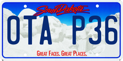 SD license plate 0TAP36