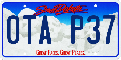 SD license plate 0TAP37