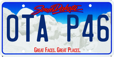 SD license plate 0TAP46
