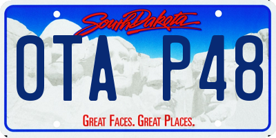 SD license plate 0TAP48