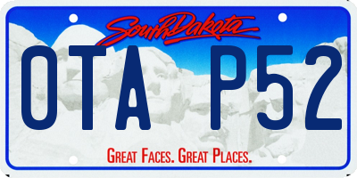 SD license plate 0TAP52
