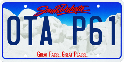 SD license plate 0TAP61