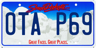 SD license plate 0TAP69