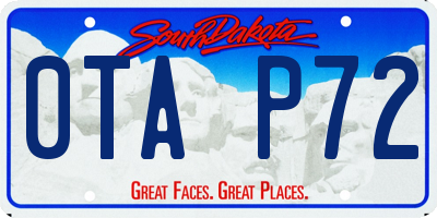 SD license plate 0TAP72
