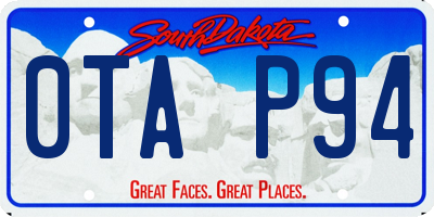 SD license plate 0TAP94