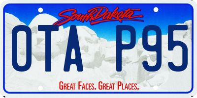 SD license plate 0TAP95