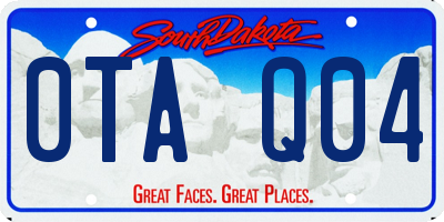 SD license plate 0TAQ04
