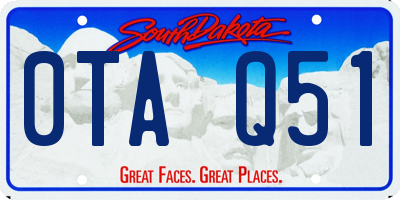SD license plate 0TAQ51