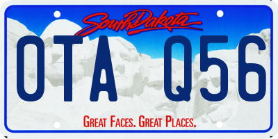 SD license plate 0TAQ56