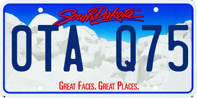 SD license plate 0TAQ75
