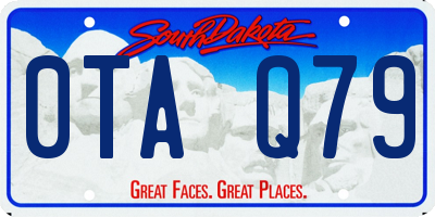 SD license plate 0TAQ79